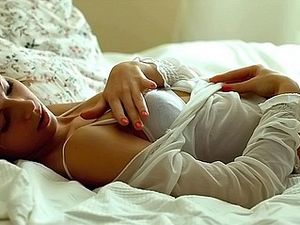 Sensually Stripping Teenager Loves Her Little Vibrator