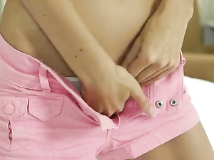 Tiny Teen Tits Exposed As The Cutie Strips In Bed